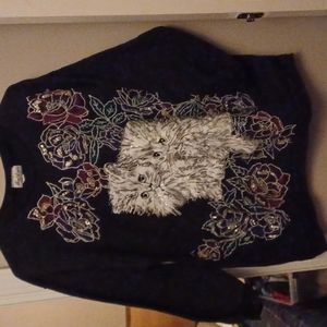Sparkely cat sweater